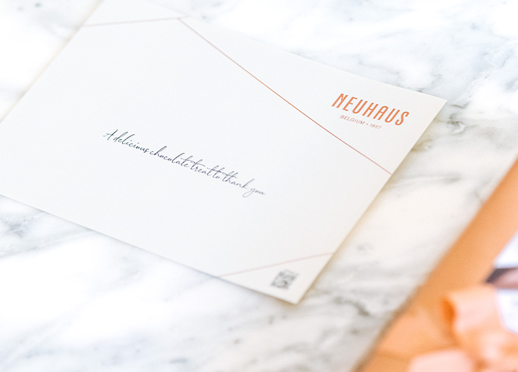 Neuhaus Chocolates Personalised Card