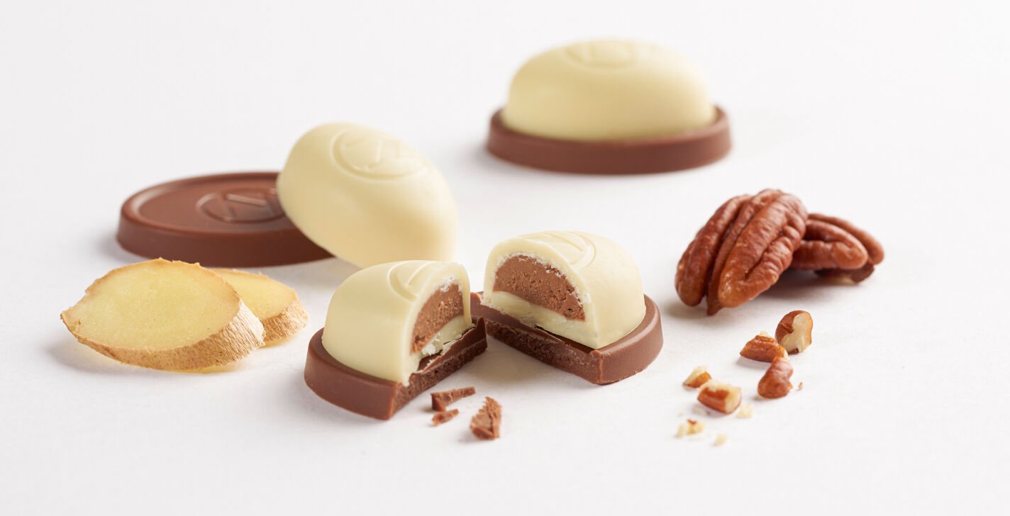 Neuhaus Chocolates Pecan Praliné + Ginger