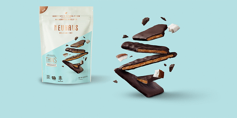 Neuhaus Chocolates Thins Coconut