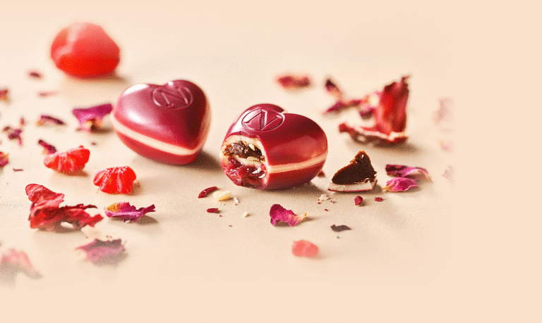 Neuhaus Chocolates Love letter Rose Raspberry hibiscus