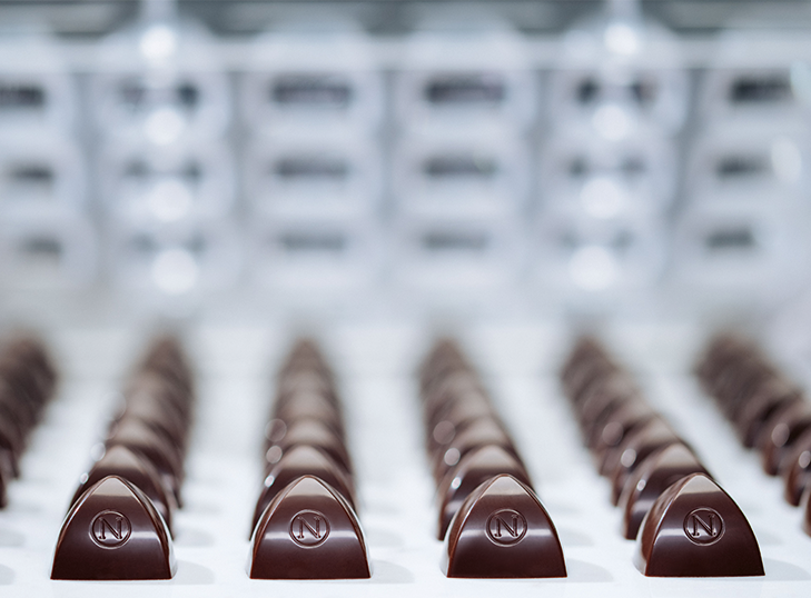 Neuhaus Chocolates Enrobing Moulding