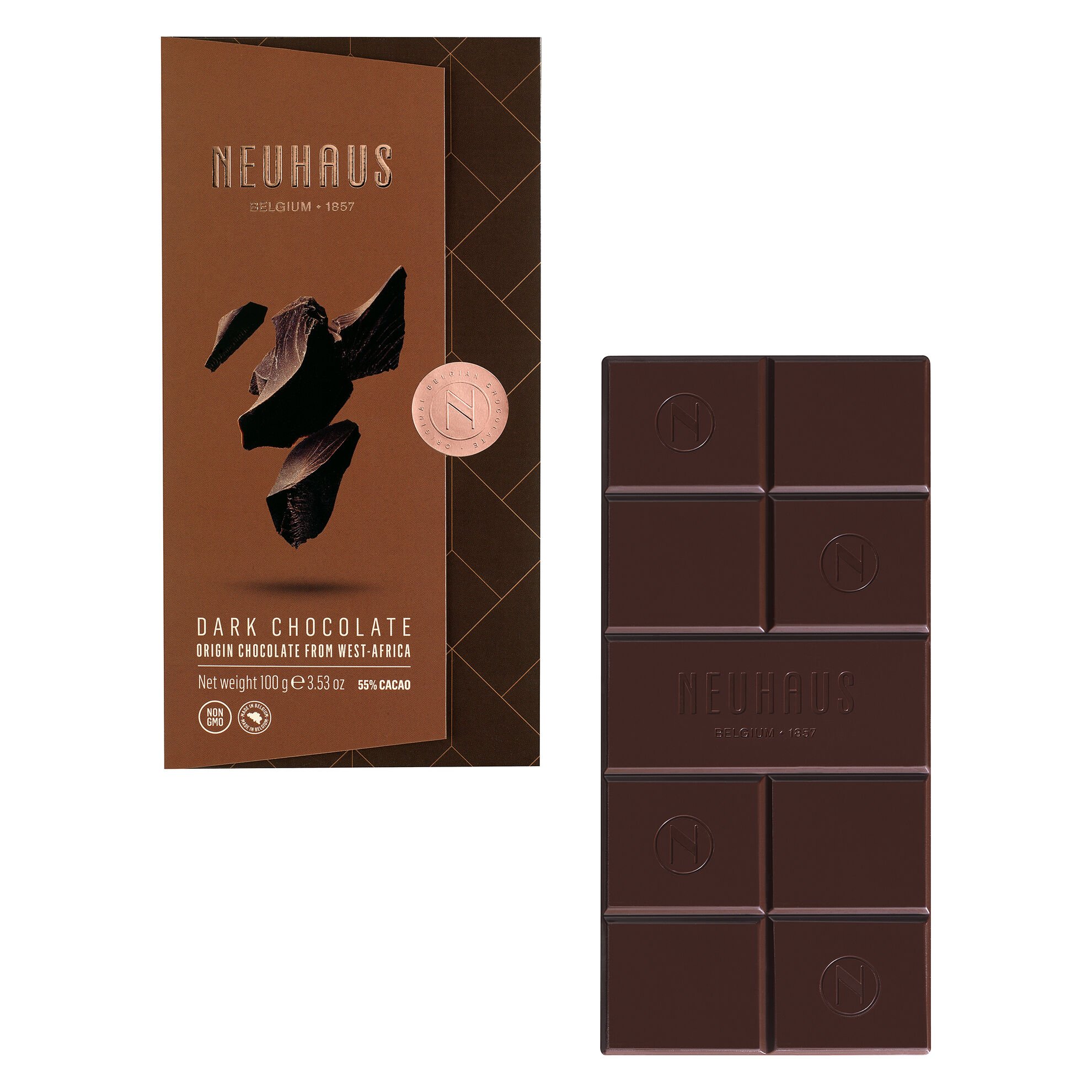 Pure Chocolade Tablet 55% 100G (55% Cacao) image number 01