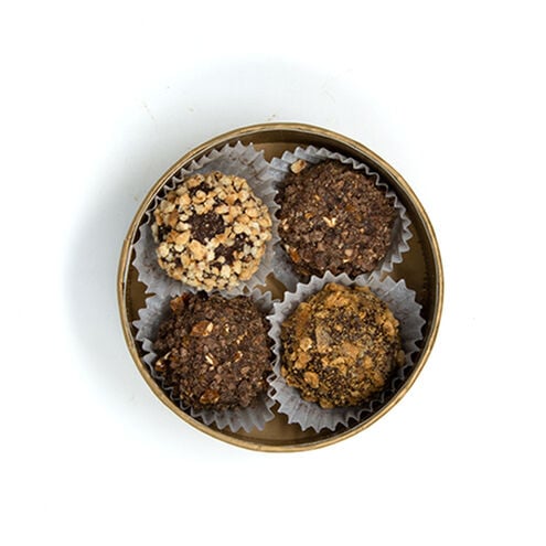 Chocolate Truffles in Round Box - Assorted 4 pcs image number 21