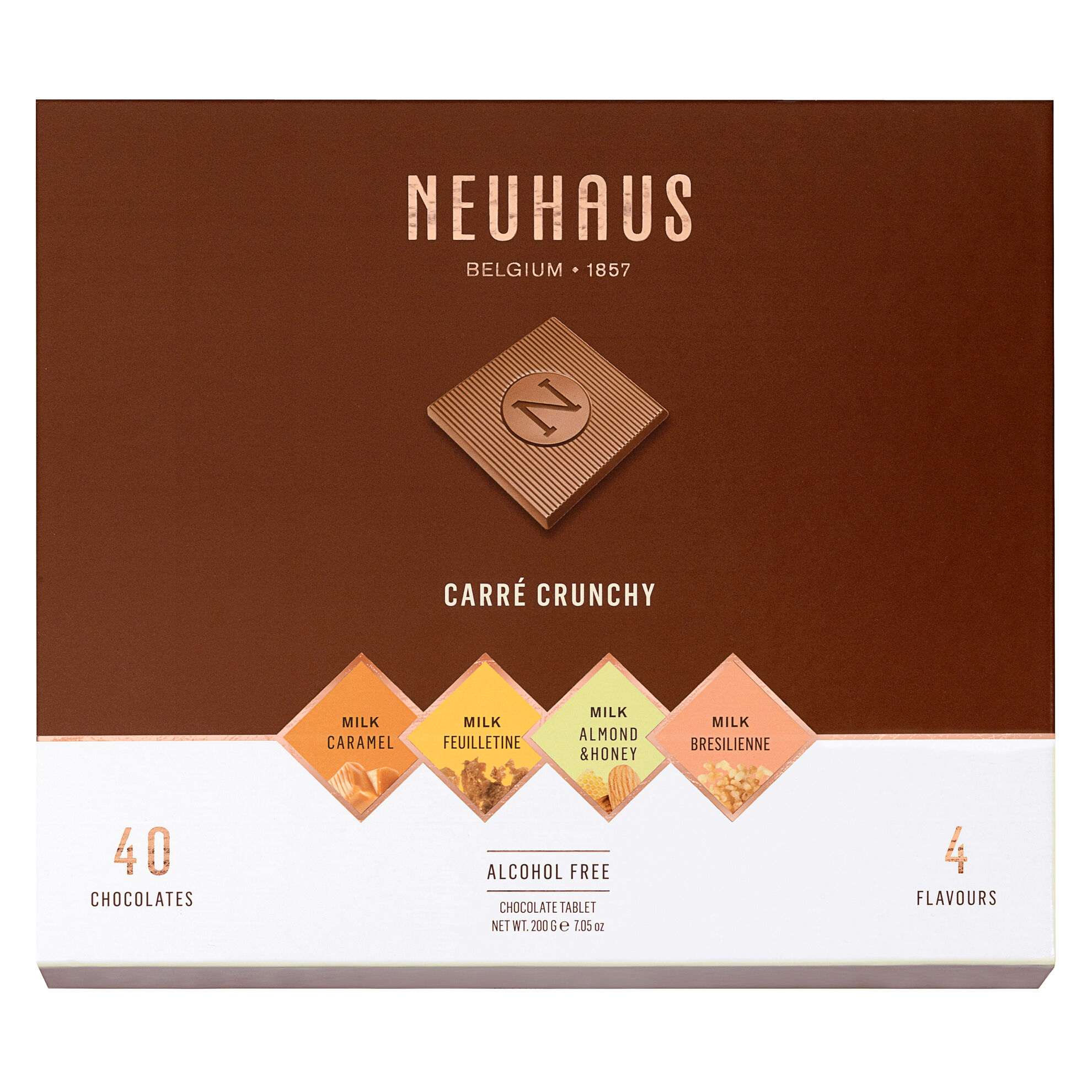 Belgian Chocolate Squares - Carré Crunchy Milk 40 pcs image number 11