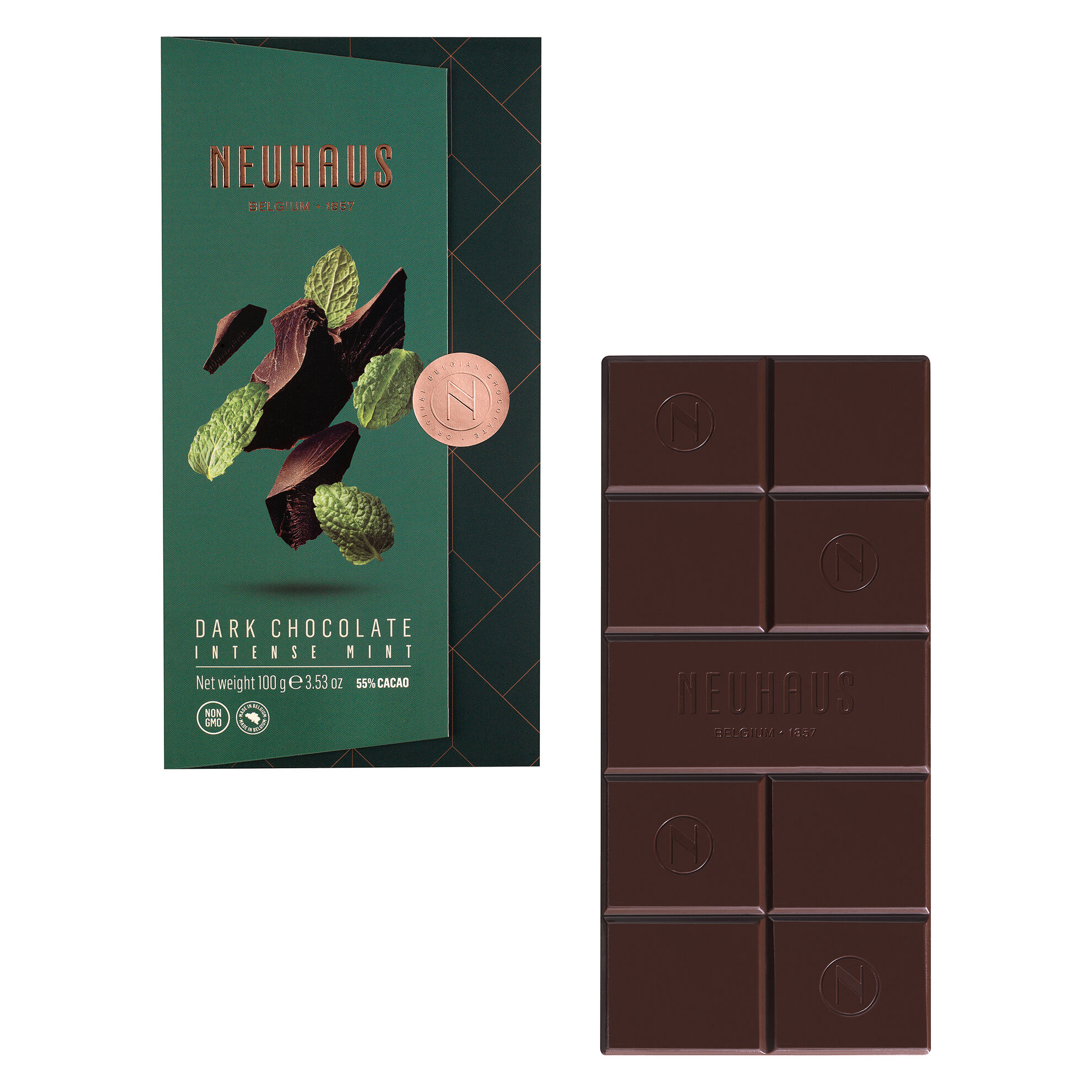 Tablet Dark Peppermint 100G (55% Cocoa) image number 01