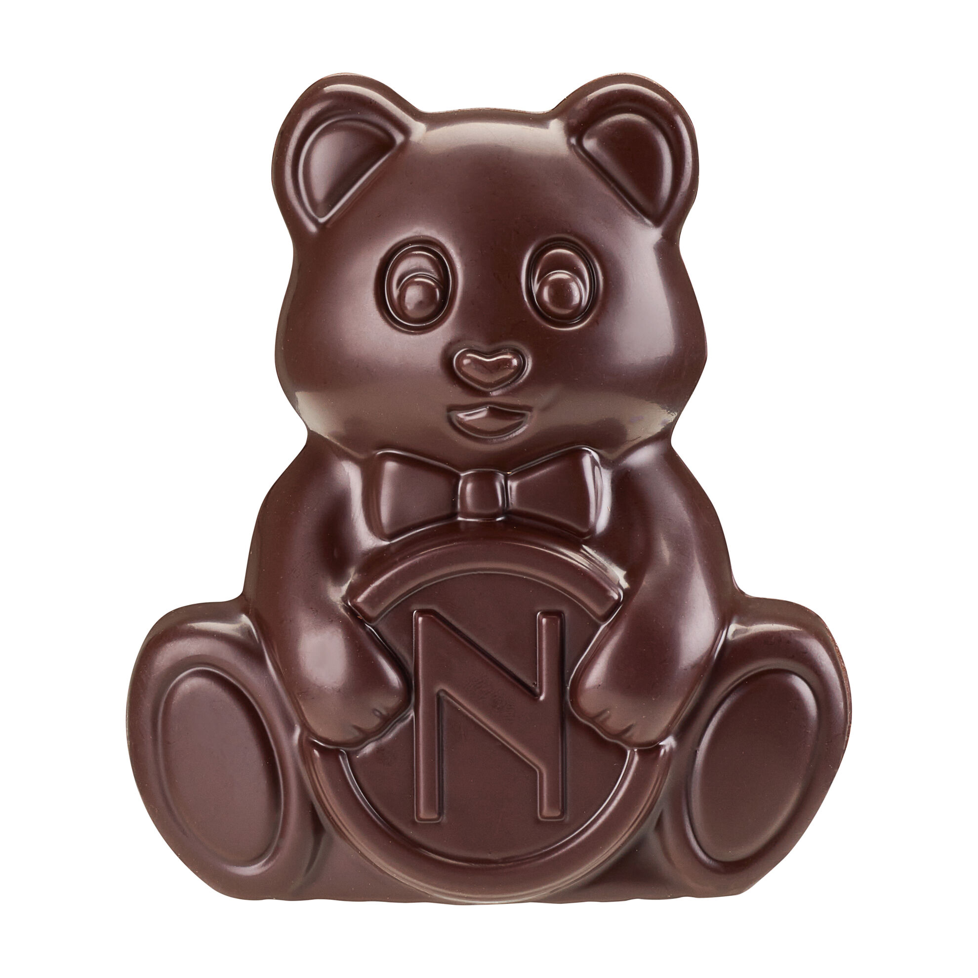 Dark Chocolate Sitting Bear Medium image number 01