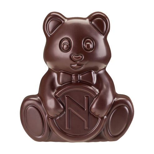 Dark Chocolate Sitting Bear Medium image number 01