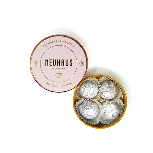 Champagne Truffles in Round Box 4 pcs image number 01