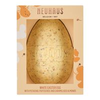 &OElig;uf de P&acirc;ques Gourmand Blanc - Pistache