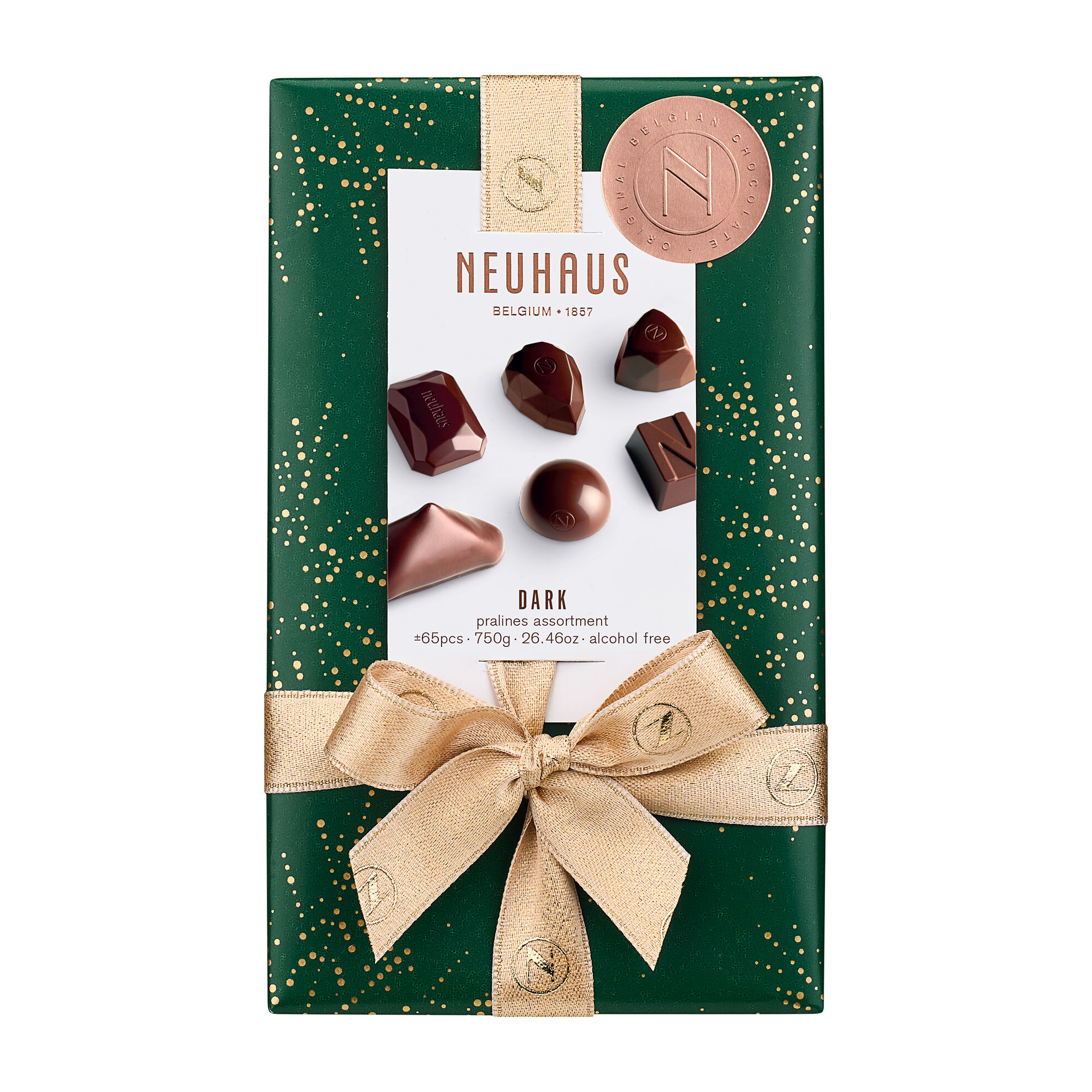 Coffret Cadeau de Chocolats de Noël d'un Assortiment de Pralinés