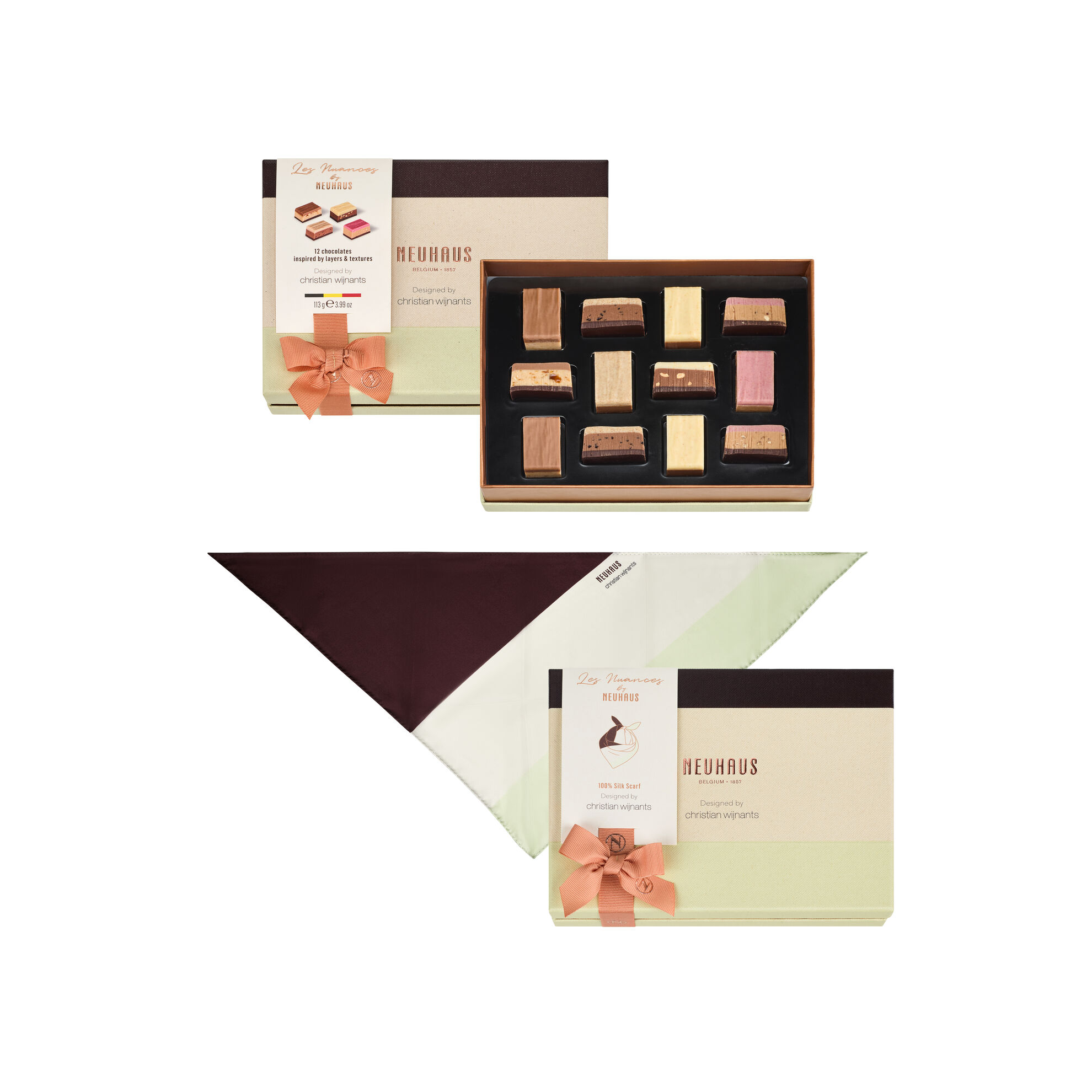 Les Nuances - Small and Silk Scarf Gift Collection image number 01